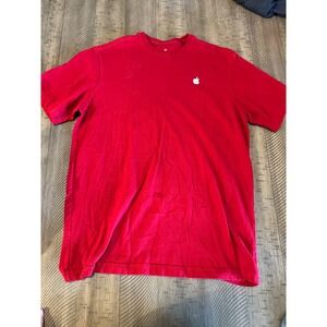 Authentic Apple Employee Product(RED) T-Shirt - Size Medium 100% Recycled Cotton